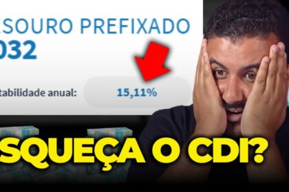 Gráfico mostrando alta da taxa do Tesouro Prefixado 2032 para 14,15% ao ano