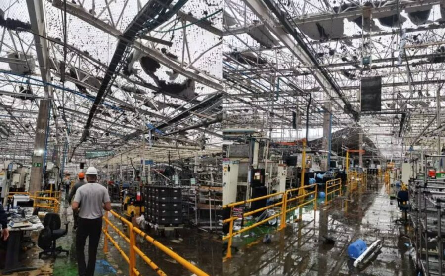 Fábrica provisória da Toyota em Porto Feliz SP construída em 4 meses após vendaval