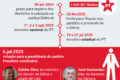 Trabalhador indo votar no domingo de eleição com carteira de trabalho na mão
