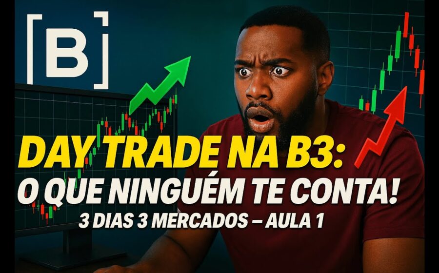 Três logos de bolsas brasileiras A5X, Base Exchange e CSD BR competindo com ícone da B3 ao fundo