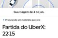 Logotipo da Uber com ícone de alerta e símbolos de dinheiro e motoristas, representando processo judicial de R$ 321 milhões