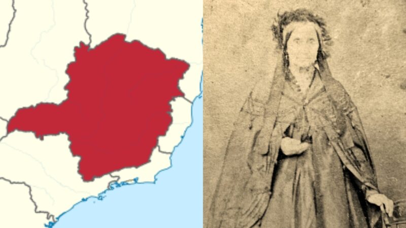Mapa de Minas Gerais com rotas de campanha dos candidatos ao governo nas vésperas da eleição