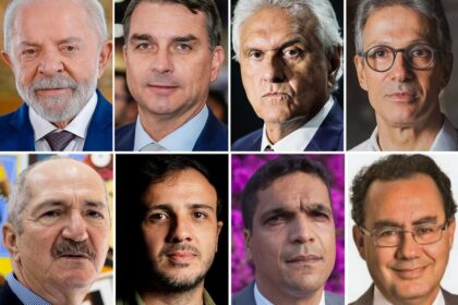 Candidatos à presidência em comícios no último fim de semana antes das eleições, debatendo propostas econômicas