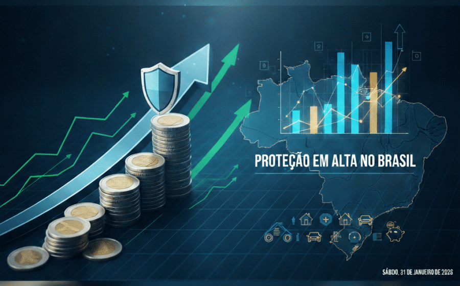 Gráfico de crescimento do varejo brasileiro com alta de 7% em agosto segundo dados Stone