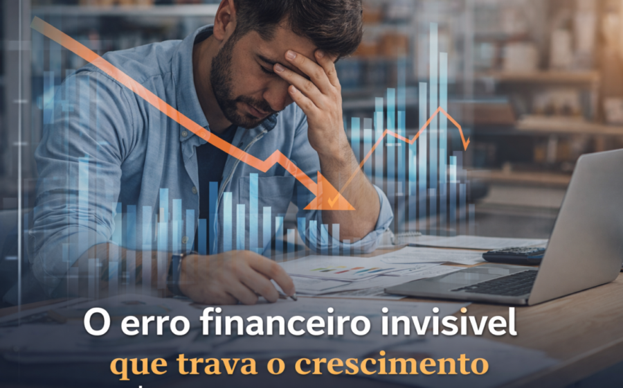 Casal tenso olhando gráfico de investimentos em queda no laptop, simbolizando conflito de perfil de risco