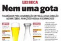 Placa de "Lei Seca Eleitoral" em frente a bar fechado em Alagoas, 4 de outubro 2026