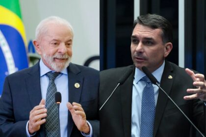 Gráfico mostra empate técnico na rejeição: Lula 55% e Flávio Bolsonaro 56% segundo pesquisa Quaest