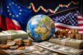 Gráfico mostra fluxo recorde de US$ 942 bi para ações dos EUA e saída de capital de títulos soberanos