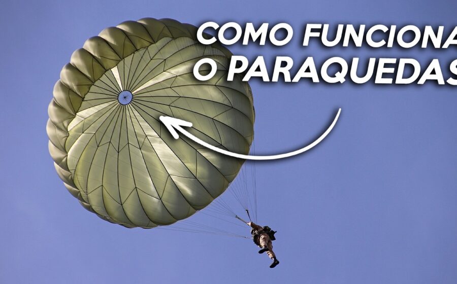 Soldado da 2ª Guerra Mundial caindo do céu sem paraquedas após saltar de avião a 6 km de altura
