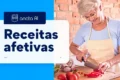 Caderno manuscrito antigo com receitas de família da bisavó, avó e mãe de Edna Ribeiro Ieie