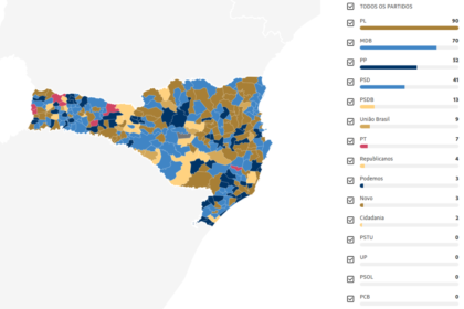 Mapa do Brasil destacando 15 capitais no 2º turno das eleições municipais 2024