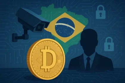 Multidão nas ruas do Brasil com bandeiras nacionais durante mobilização democrática histórica de 2022