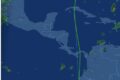 Mapa da rota secreta do Gulfstream G400 que levou Flávio Bolsonaro aos EUA evitando espaço aéreo brasileiro