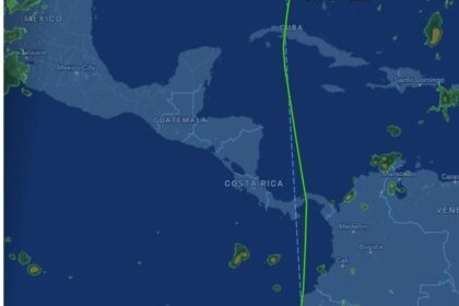 Mapa da rota secreta do Gulfstream G400 que levou Flávio Bolsonaro aos EUA evitando espaço aéreo brasileiro