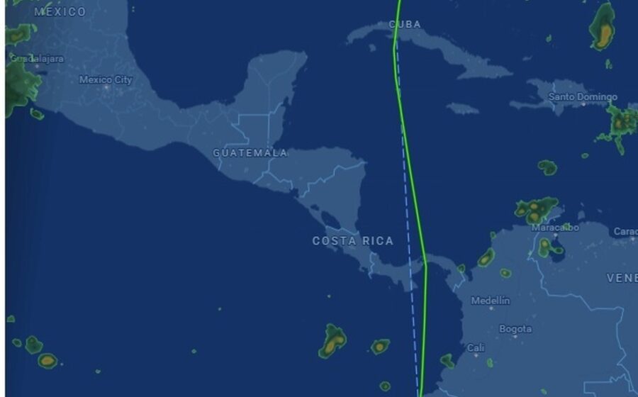 Mapa da rota secreta do Gulfstream G400 que levou Flávio Bolsonaro aos EUA evitando espaço aéreo brasileiro