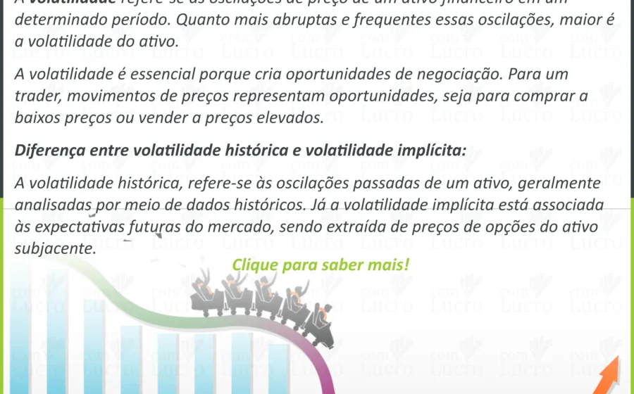 Bill Ackman otimista em frente a gráficos de bolsa voláteis mostrando oportunidade de investimento