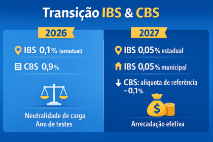 Gráfico mostra alíquota CBS 11,3% para 2027 superando projeção de 9,5% e impactando planejamento empresarial