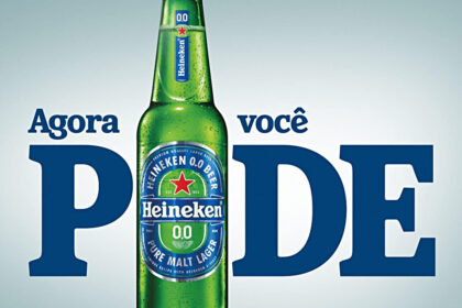 Lata da Amstel 0.0, cerveja 100% sem álcool e sem glúten, lançamento Heineken Brasil