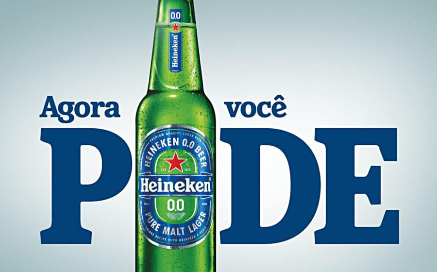 Lata da Amstel 0.0, cerveja 100% sem álcool e sem glúten, lançamento Heineken Brasil