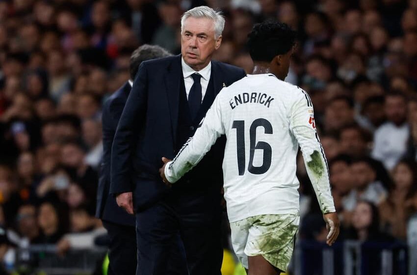 Endrick e Estêvão no banco de reservas de Real Madrid e Chelsea, preocupação de Ancelotti e CBF