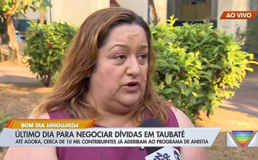 Calendário marca 18 de dezembro prazo anistia dívidas Taubaté 100% desconto