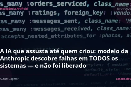 Logotipo da Anthropic com fundo tecnológico representando expansão de modelos de IA avançados para empresas