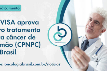 Embalagem do Emrelis (telisotuzumabe vedotina) aprovado pela Anvisa para câncer de pulmão com alta expressão de c-Met