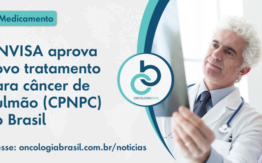 Embalagem do Emrelis (telisotuzumabe vedotina) aprovado pela Anvisa para câncer de pulmão com alta expressão de c-Met