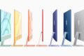 Apple iPad mini OLED, MacBook Pro M6 e iMac 24 polegadas coloridos lado a lado