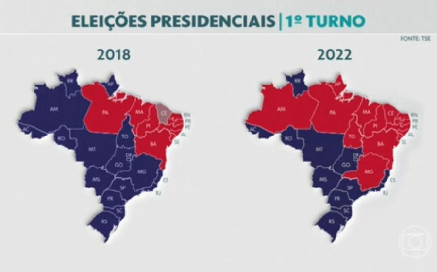 Mapa eleitoral de Araras SP mostrando votos por seção no 2º turno 2022