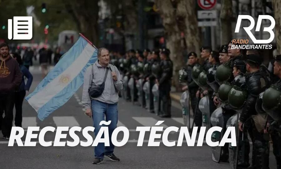 Gráfico mostra queda de 1,74% na atividade econômica argentina em agosto 2025