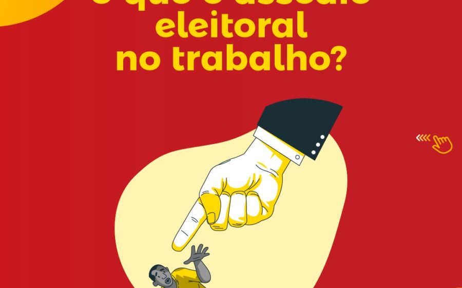 Gráfico mostra aumento de 850% em denúncias de assédio eleitoral no trabalho em 2024