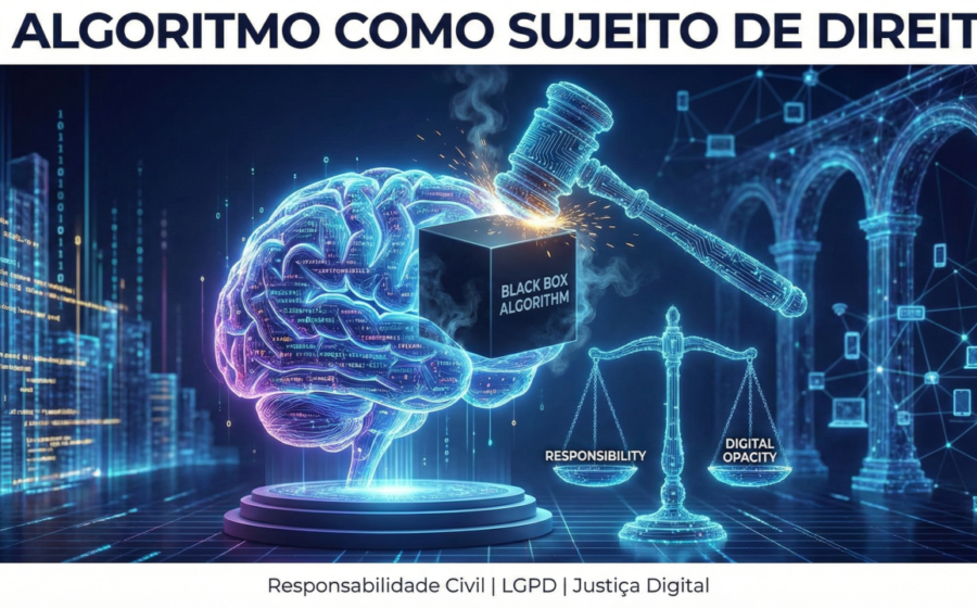 Ilustração de smartphone com ícones de TikTok, Instagram e Facebook bloqueados por escudo legal australiano