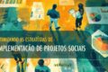 Logotipo do Programa Mãos Dadas do Banco do Brasil com ícones de reciclagem, saúde e impacto social, fundo verde e amarelo