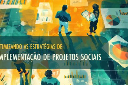 Logotipo do Programa Mãos Dadas do Banco do Brasil com ícones de reciclagem, saúde e impacto social, fundo verde e amarelo
