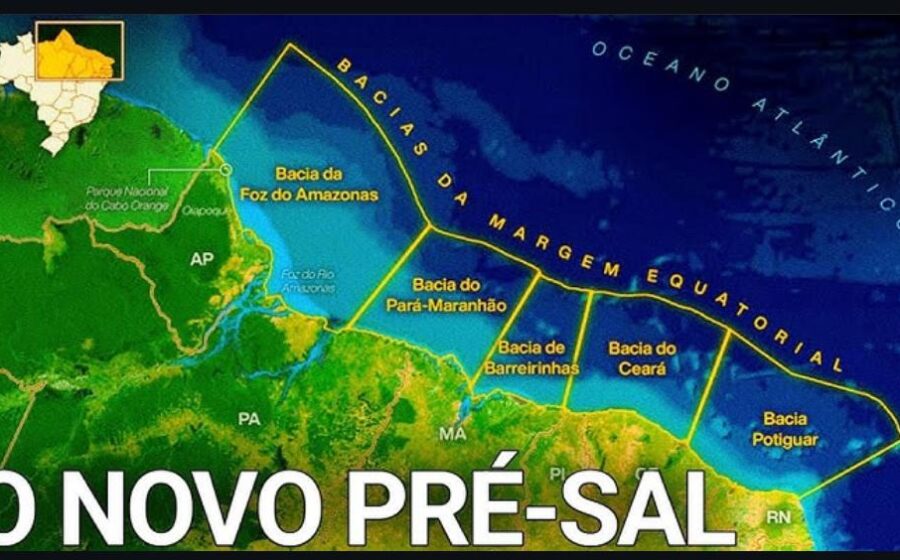 Plataforma de perfuração offshore da BP no bloco Tupinambá, Bacia de Santos, pré-sal brasileiro