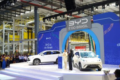 Fábrica da BYD em Camaçari, Bahia, em expansão para 600 mil veículos/ano
