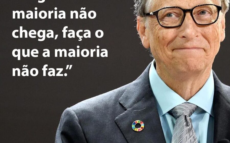 Bill Gates em entrevista séria alertando sobre inteligência artificial como maior ameaça tecnológica