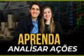 Gráfico de ações em queda livre com setas vermelhas apontando para baixo sobre fundo escuro