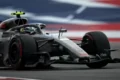 Gabriel Bortoleto pilotando carro da Audi no GP dos EUA em Austin com nova unidade de potência