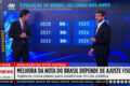 Gráfico da economia brasileira mostrando crescimento do PIB e alta da dívida pública em 2027