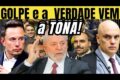 Gráfico do Ibovespa em queda acentuada com logo do Goldman Sachs e bandeira do Brasil ao fundo