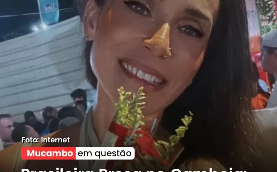 Marissol Savagin, brasileira de 37 anos, coroada Universal Woman 2026 no Camboja, usando faixa e coroa