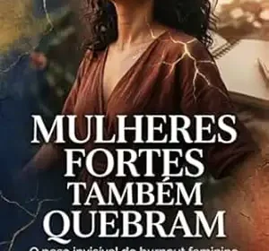 Mulher exausta com mãos na cabeça representando burnout feminino e sobrecarga invisível antes do trabalho