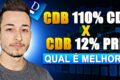 Gráfico comparando rentabilidade CDI 13,65% vs Prefixado 12,5% em 5 anos
