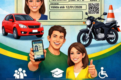 Motorista profissional ao volante de caminhão simboliza CNH Social Profissionaliza Paraná categorias C D E grátis