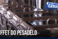 Fachada do buffet Casa do Vovô em Sorocaba com placa de fechado e pais preocupados
