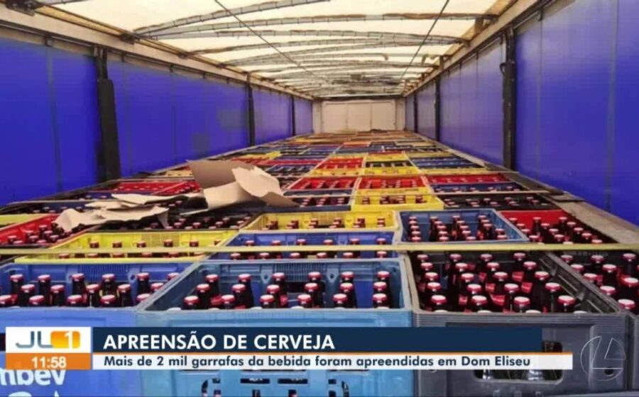 Três carretas carregadas de cerveja apreendidas em posto fiscal no Pará