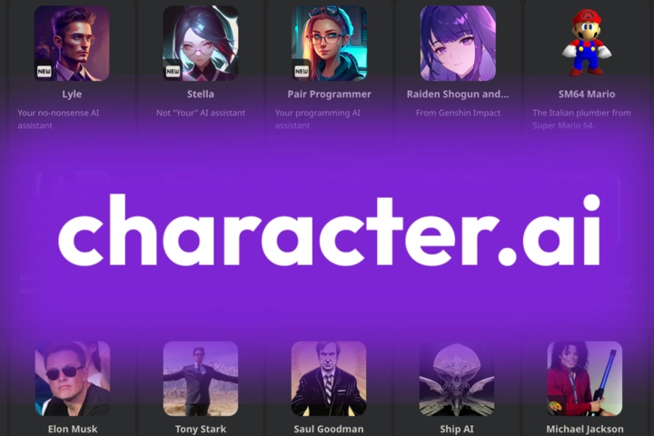 Logos da Character.AI e Disney com documentos de falência Chapter 11 e valor US$ 20 milhões