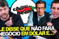 Logotipo da Chilli Beans sobre fundo com elementos gráficos de finanças e justiça, representando recuperação extrajudicial de R$ 340 milhões